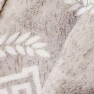 NWT Victoria Secret Heavy Plush Fleece Grey Print Blanket Reversible 22/23